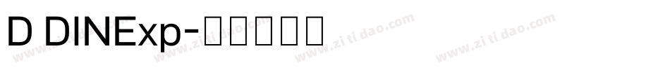 D DINExp字体转换